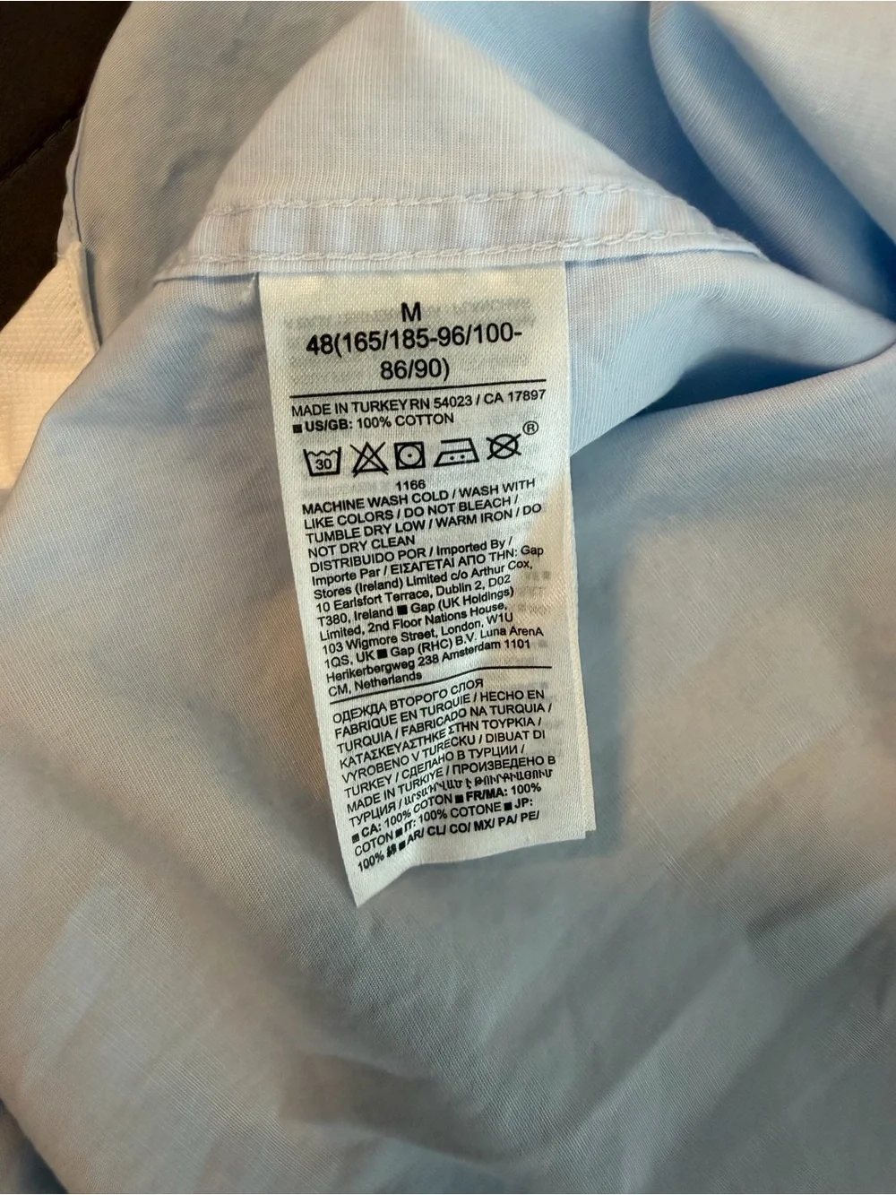 Banana Republic Light Blue Men's Dress Shirt - Button Front - Slim Fit
